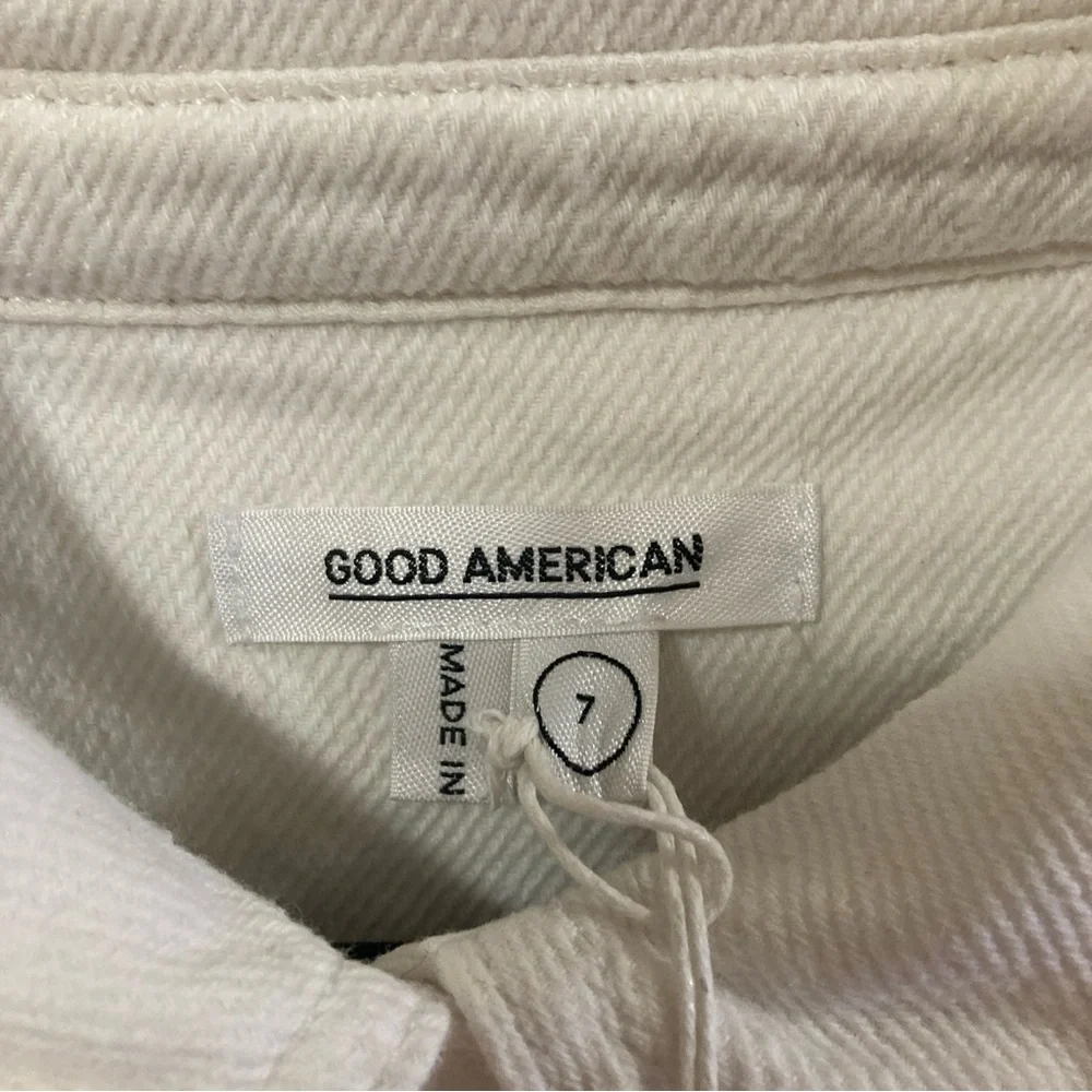 Good American Women’s Romper White Collared Size 7 - Picture 6 of 16